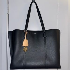 Tory Burch Perry Leather Tote - black